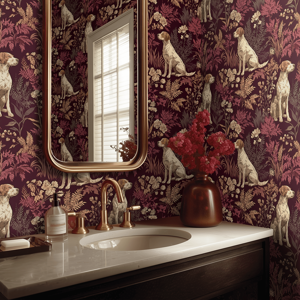 Fern & Fetch Wallpaper - Benton Lane Home - Painted Paper