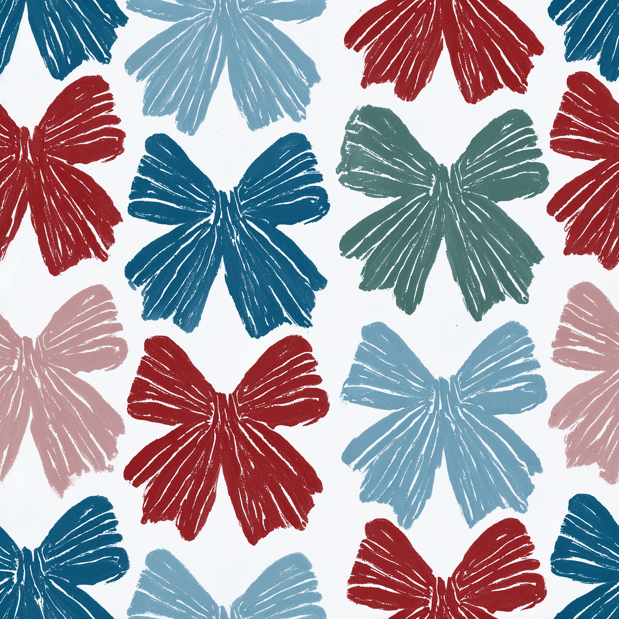 Festive Ties Wallpaper - Benton Lane Home - Painted Paper