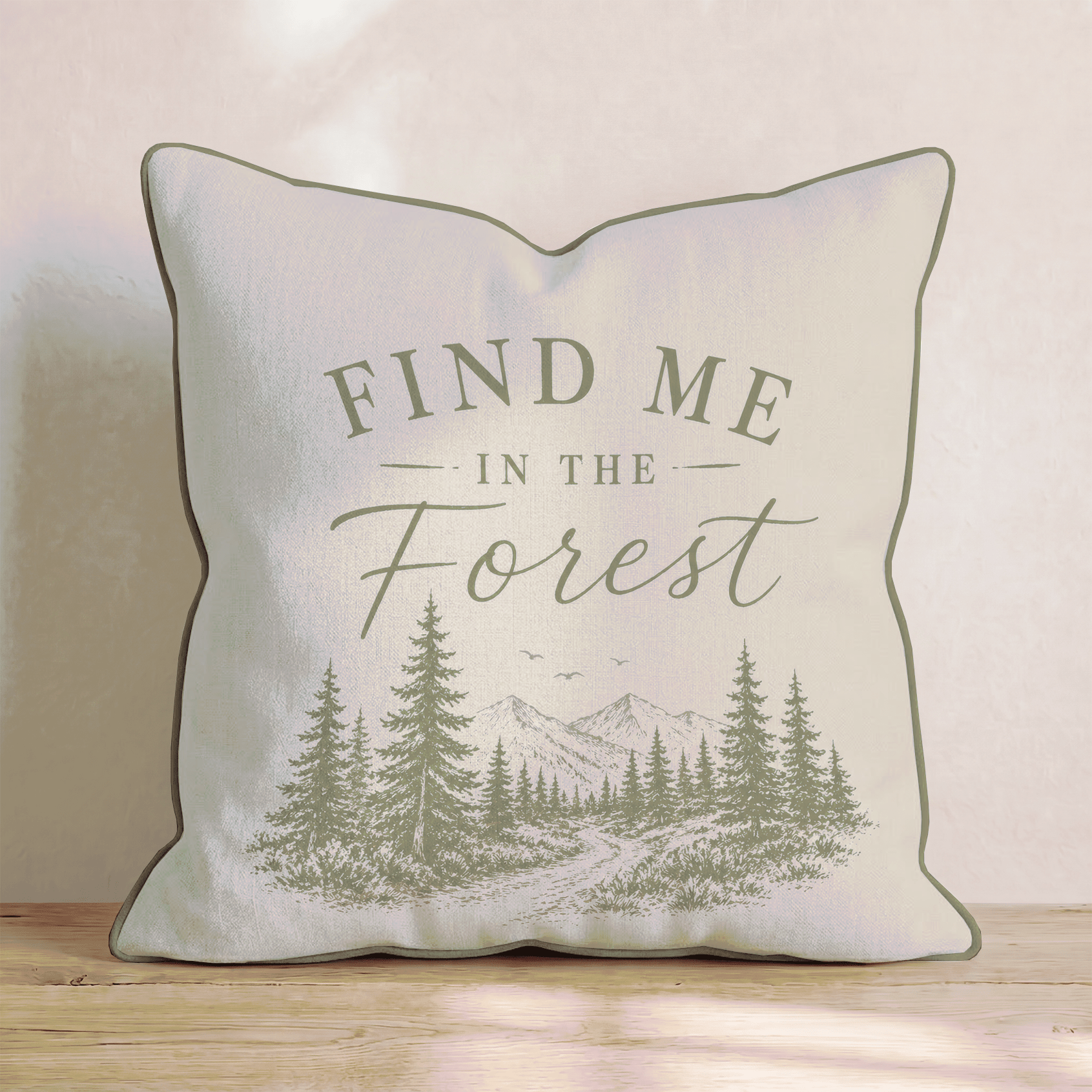 Find me in the Forest Throw Pillow - Benton Lane Home - Hillcroft Home
