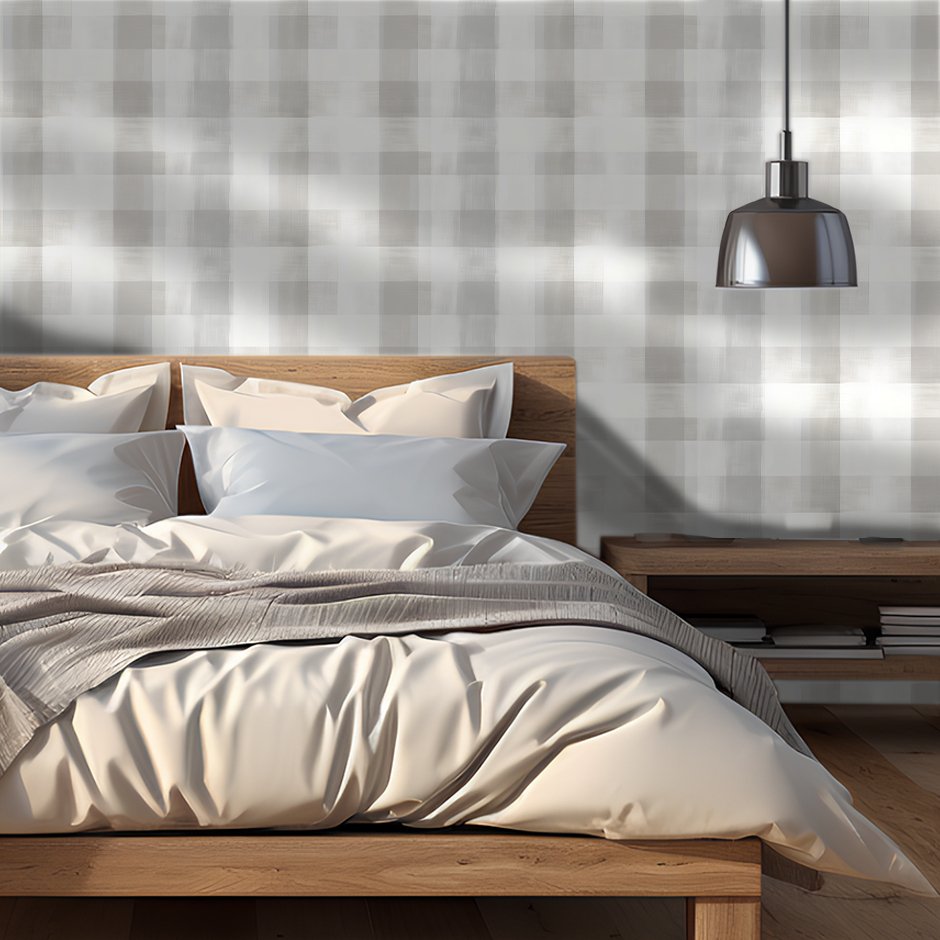 Finnegan Checked Wallpaper - Painted Paper