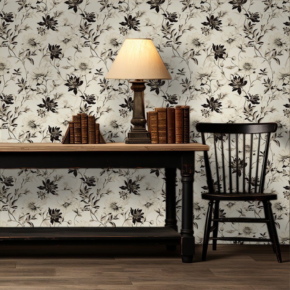 Fiona Floral Wallpaper - Benton Lane Home - Painted Paper