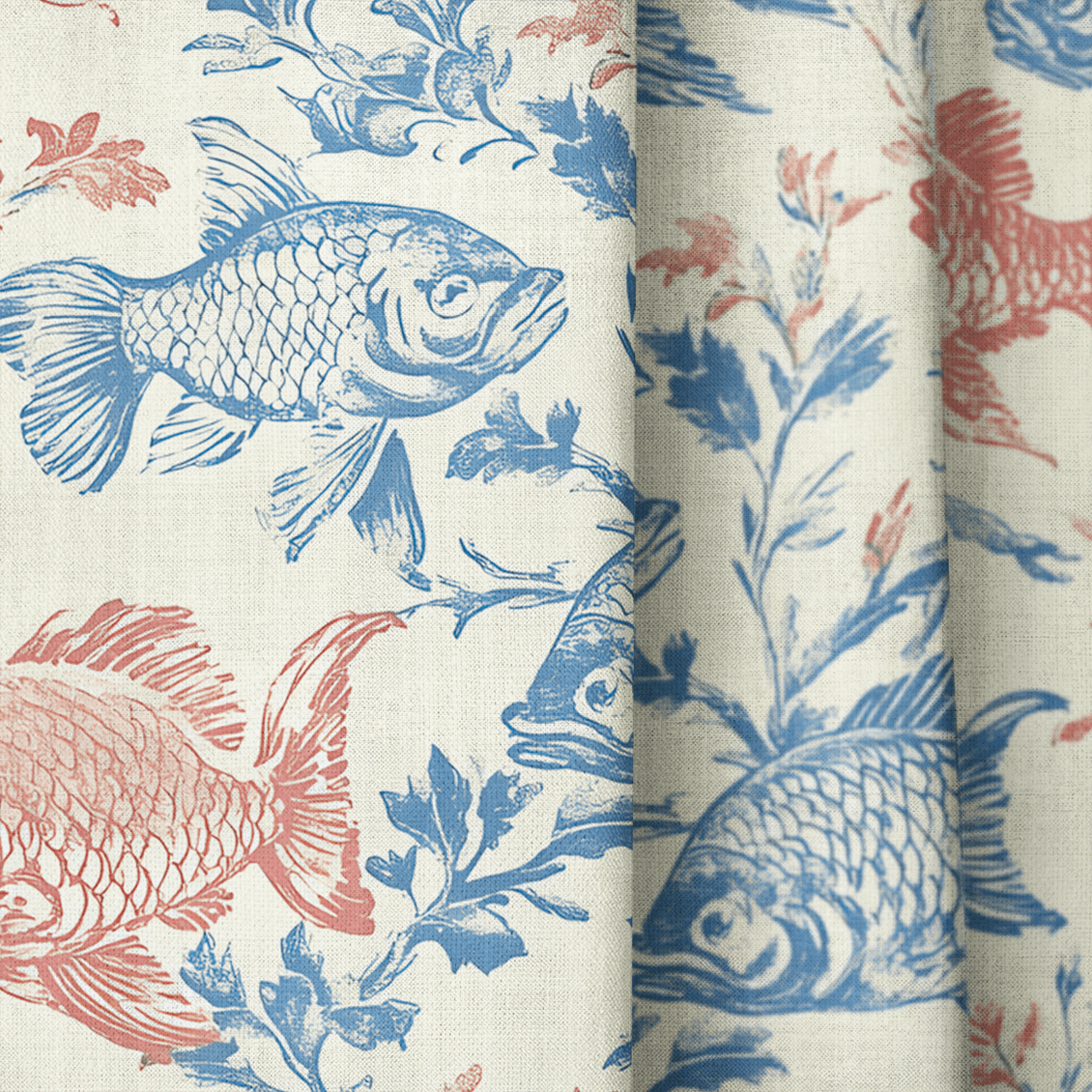 Fish Tank - Drapery - Benton Lane Home - Lemon Park