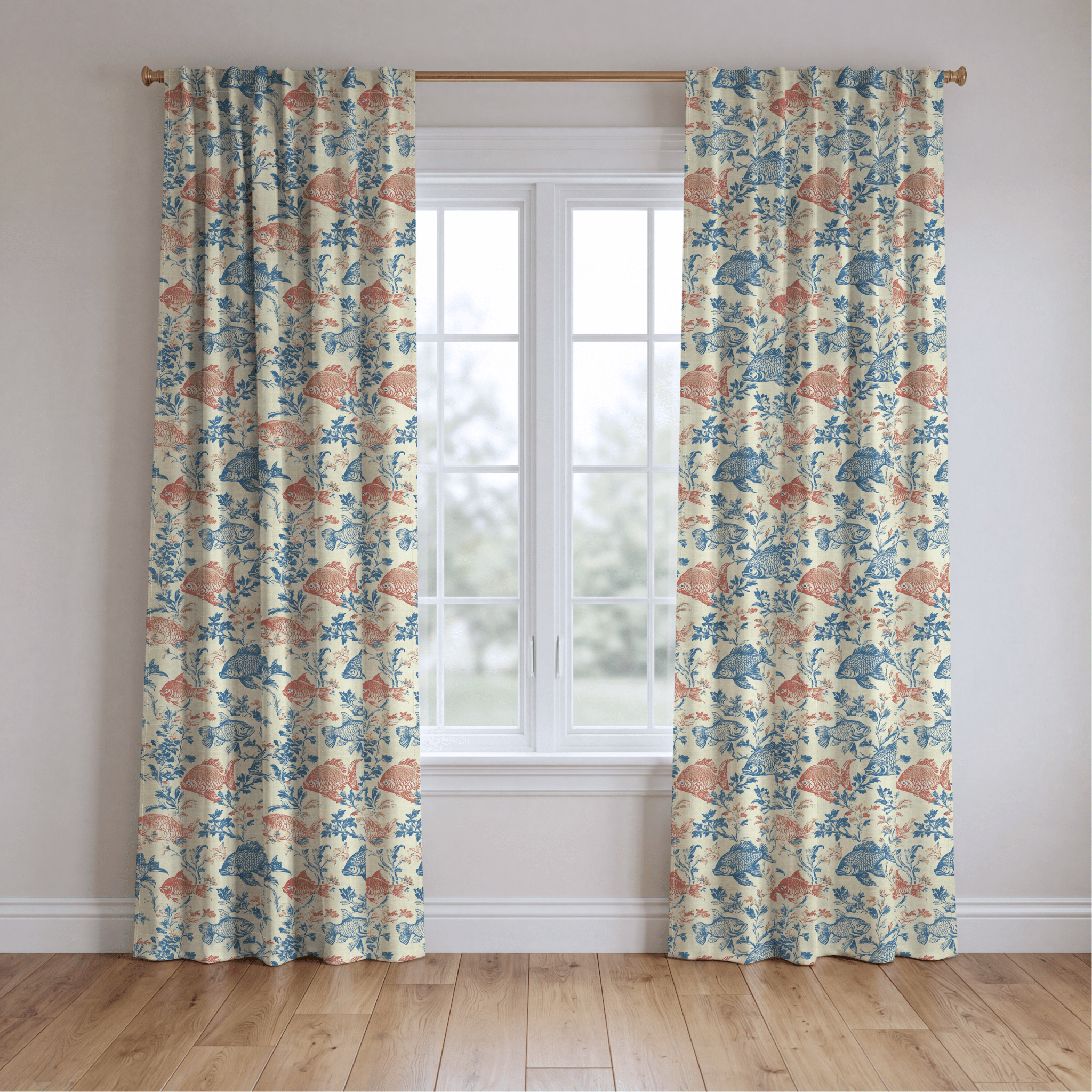 Fish Tank - Drapery - Benton Lane Home - Lemon Park