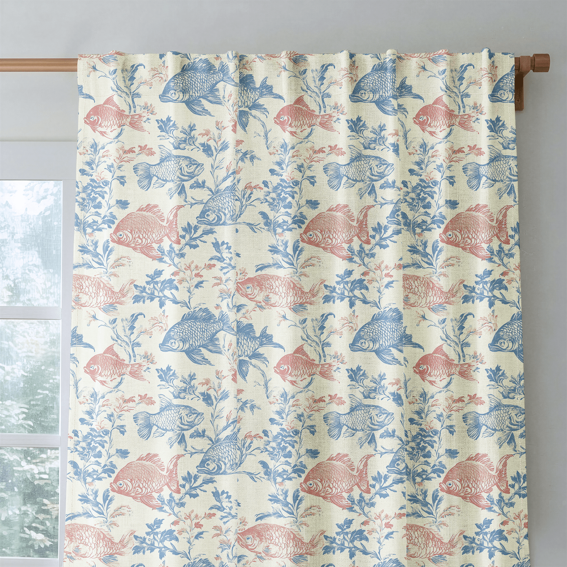 Fish Tank - Drapery - Benton Lane Home - Lemon Park