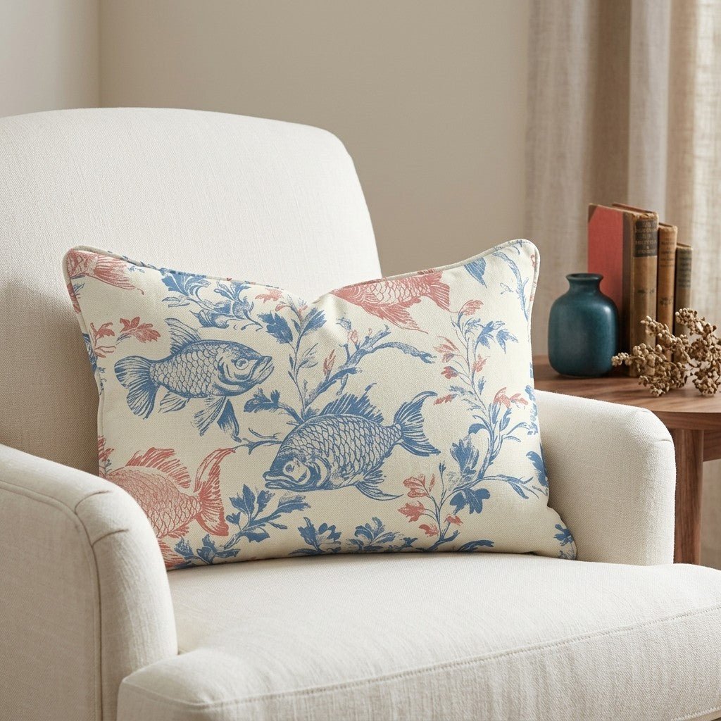 Fish Tank Throw Pillow - Benton Lane Home - Lemon Park