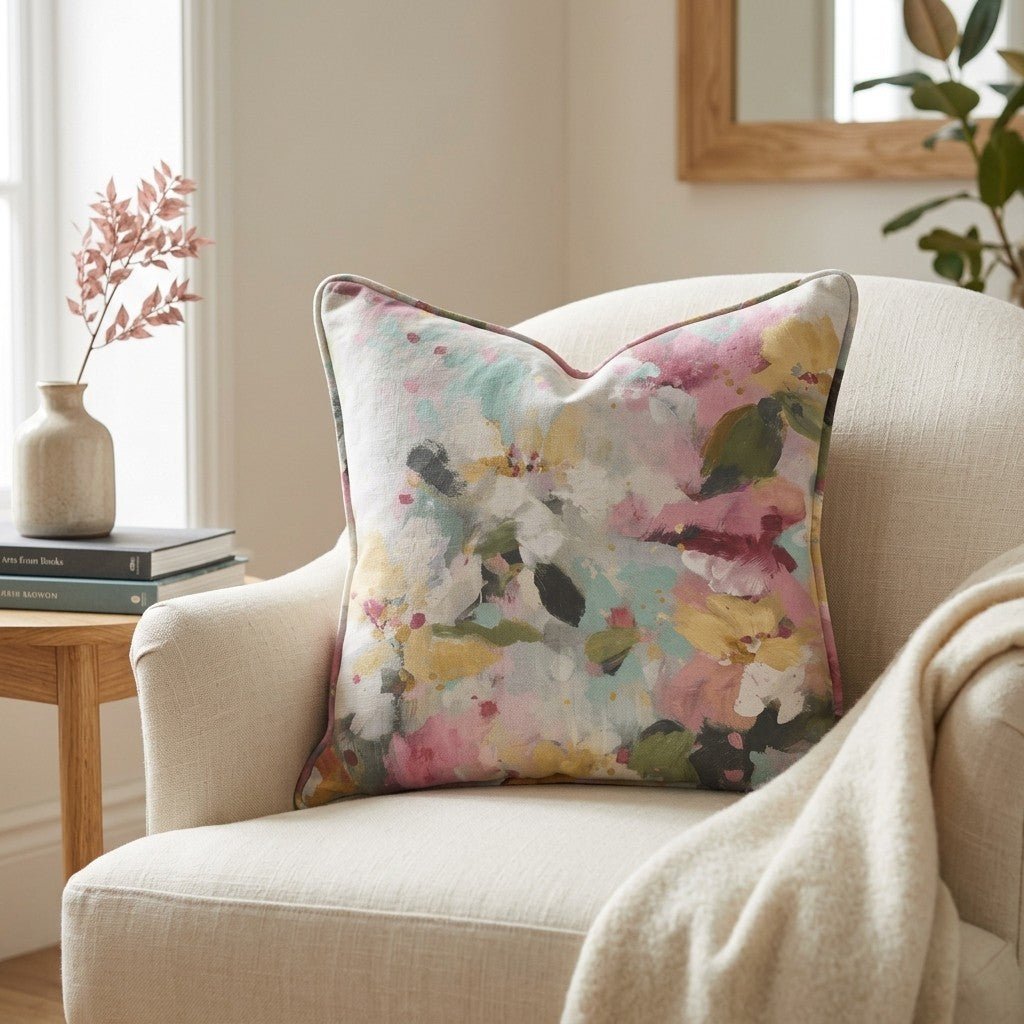 Fleur Garden Throw Pillow - Benton Lane Home - Lemon Park