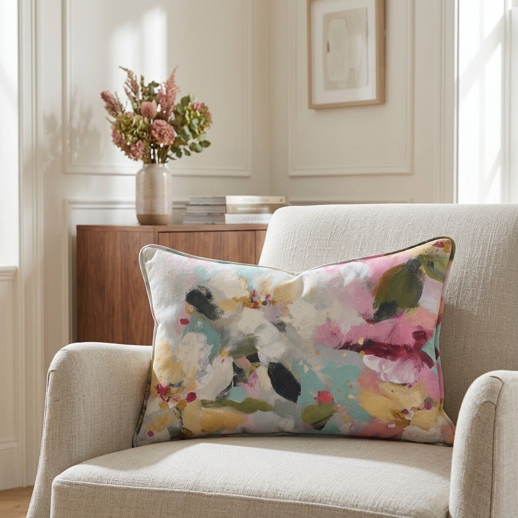 Fleur Garden Throw Pillow - Benton Lane Home - Lemon Park