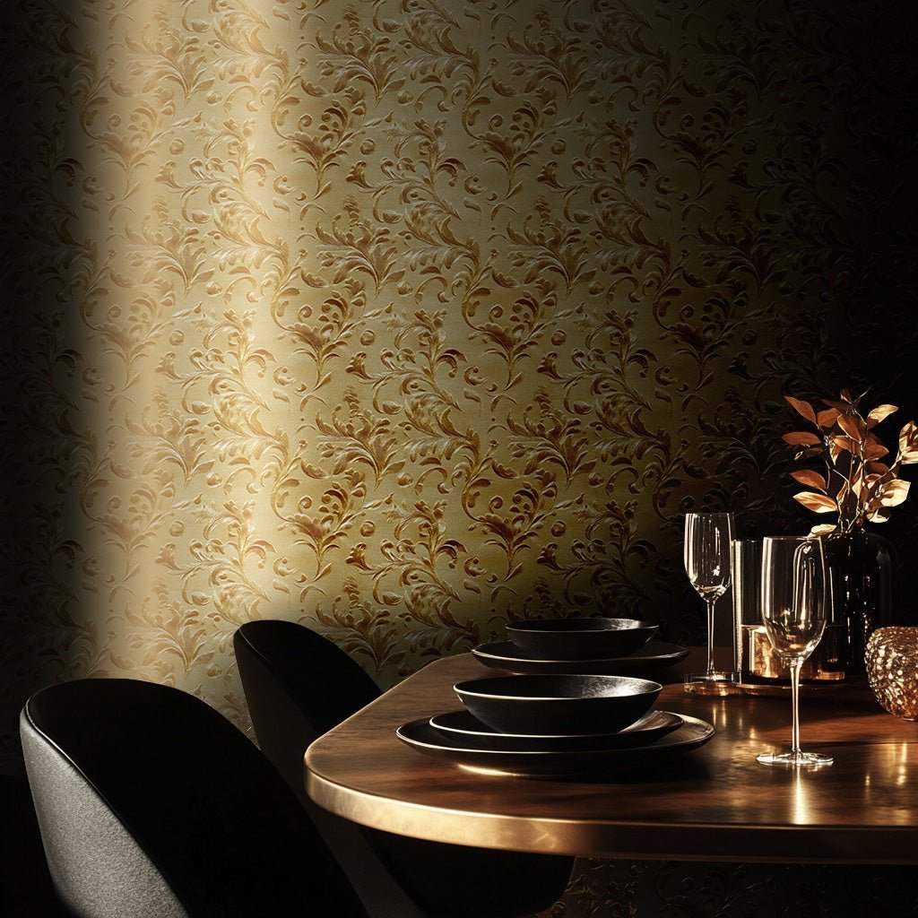 Fleur Wallpaper - Benton Lane Home - Painted Paper