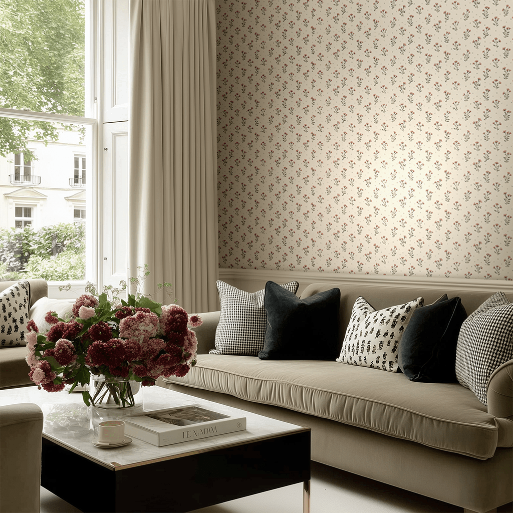 Fleurette Wallpaper - Benton Lane Home - Painted Paper