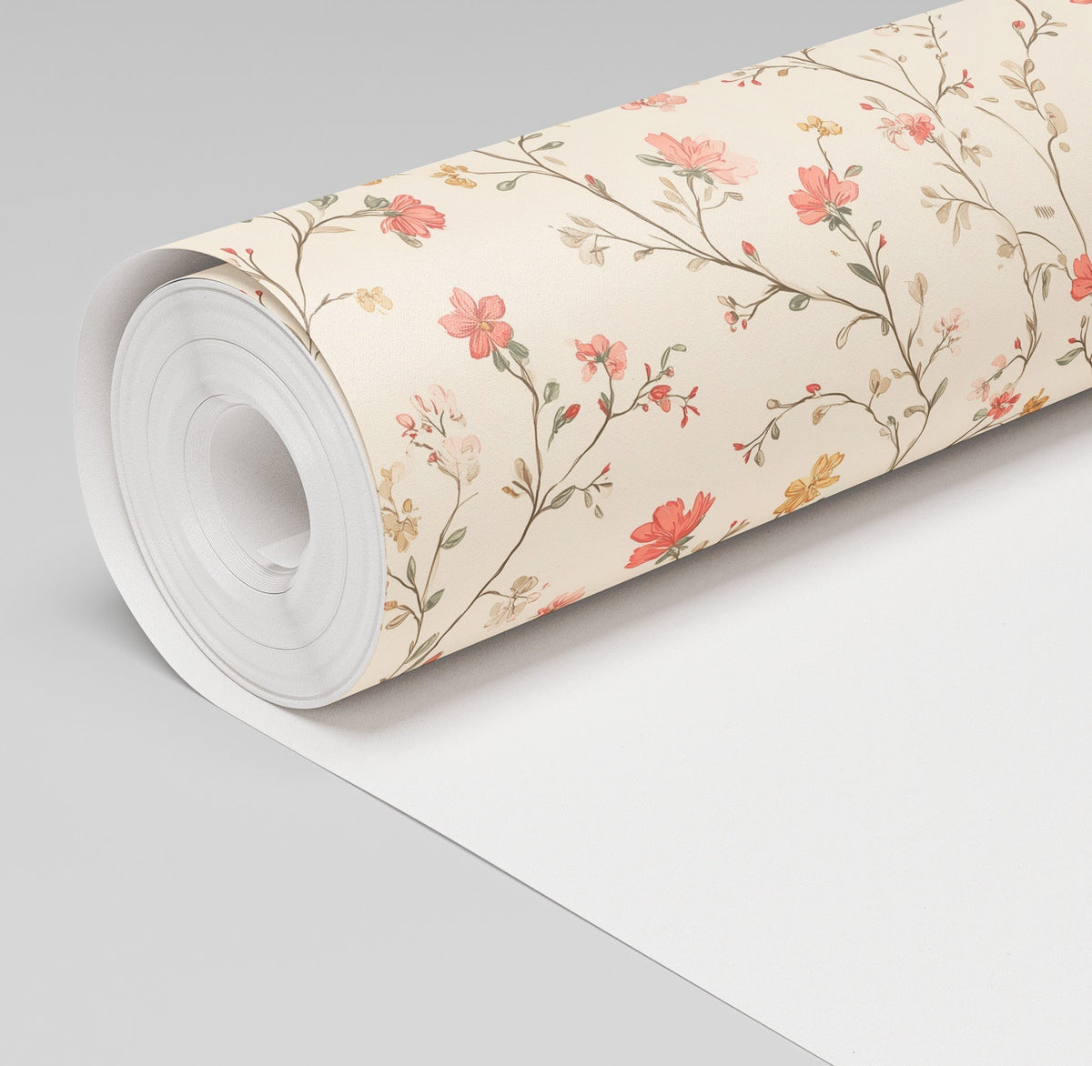 Flonnie Floral Wallpaper - Painted Paper