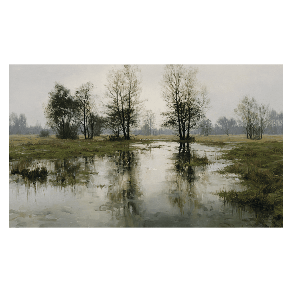 Flooded Meadow - Tapestry - Benton Lane Home - Painted Paper