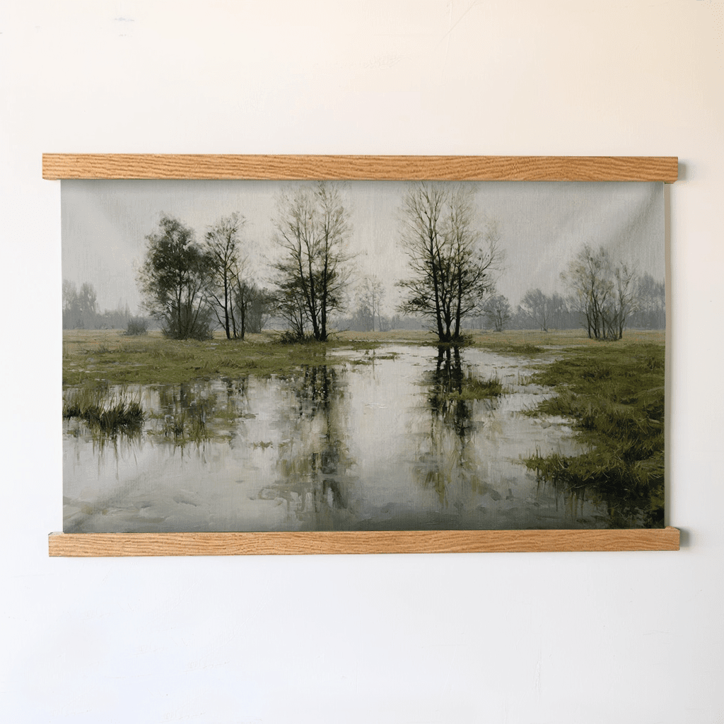 Flooded Meadow - Tapestry - Benton Lane Home - Painted Paper