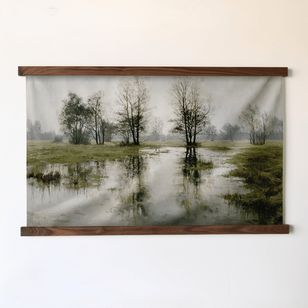 Flooded Meadow - Tapestry - Benton Lane Home - Painted Paper