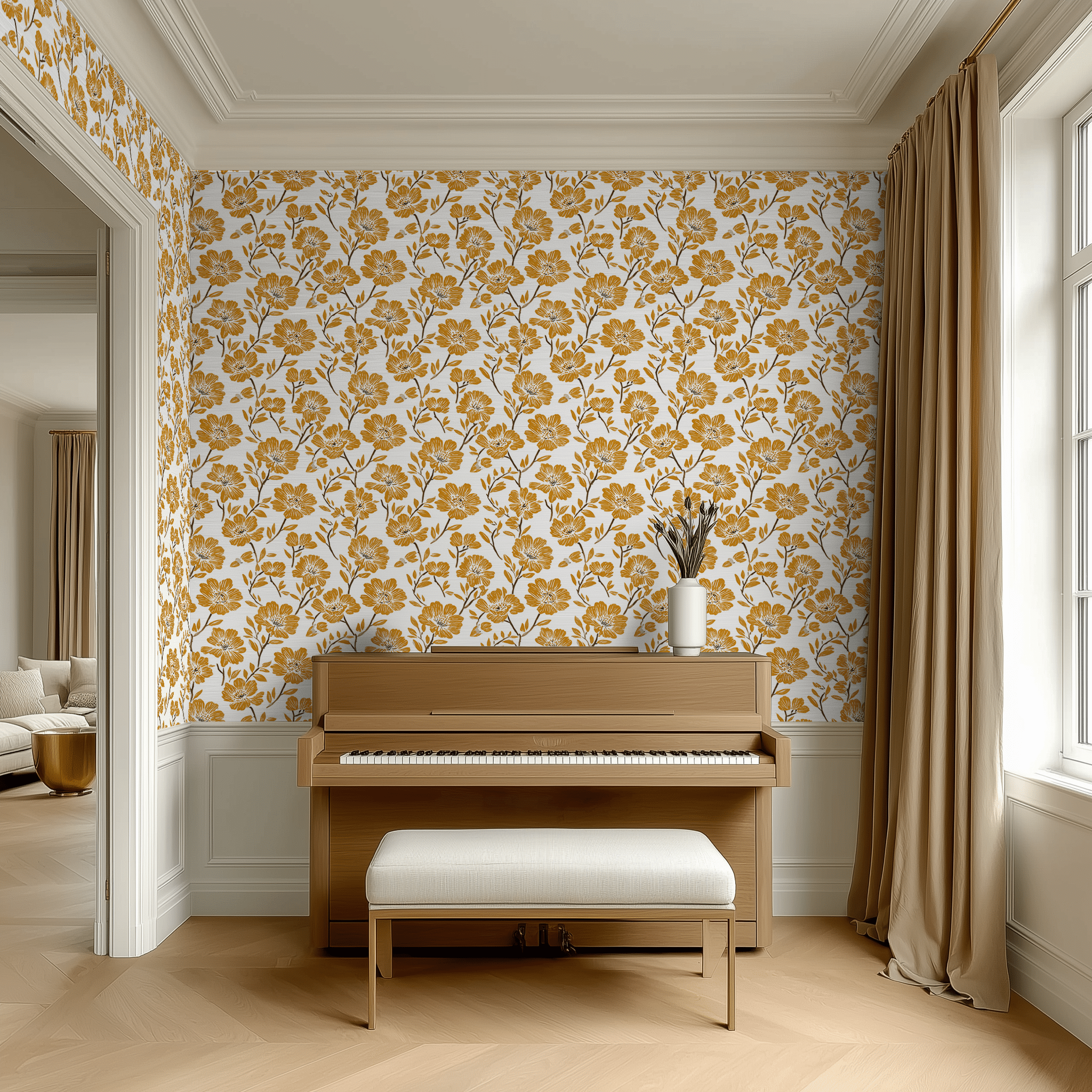 Flor del Campo Wallpaper - Painted Paper