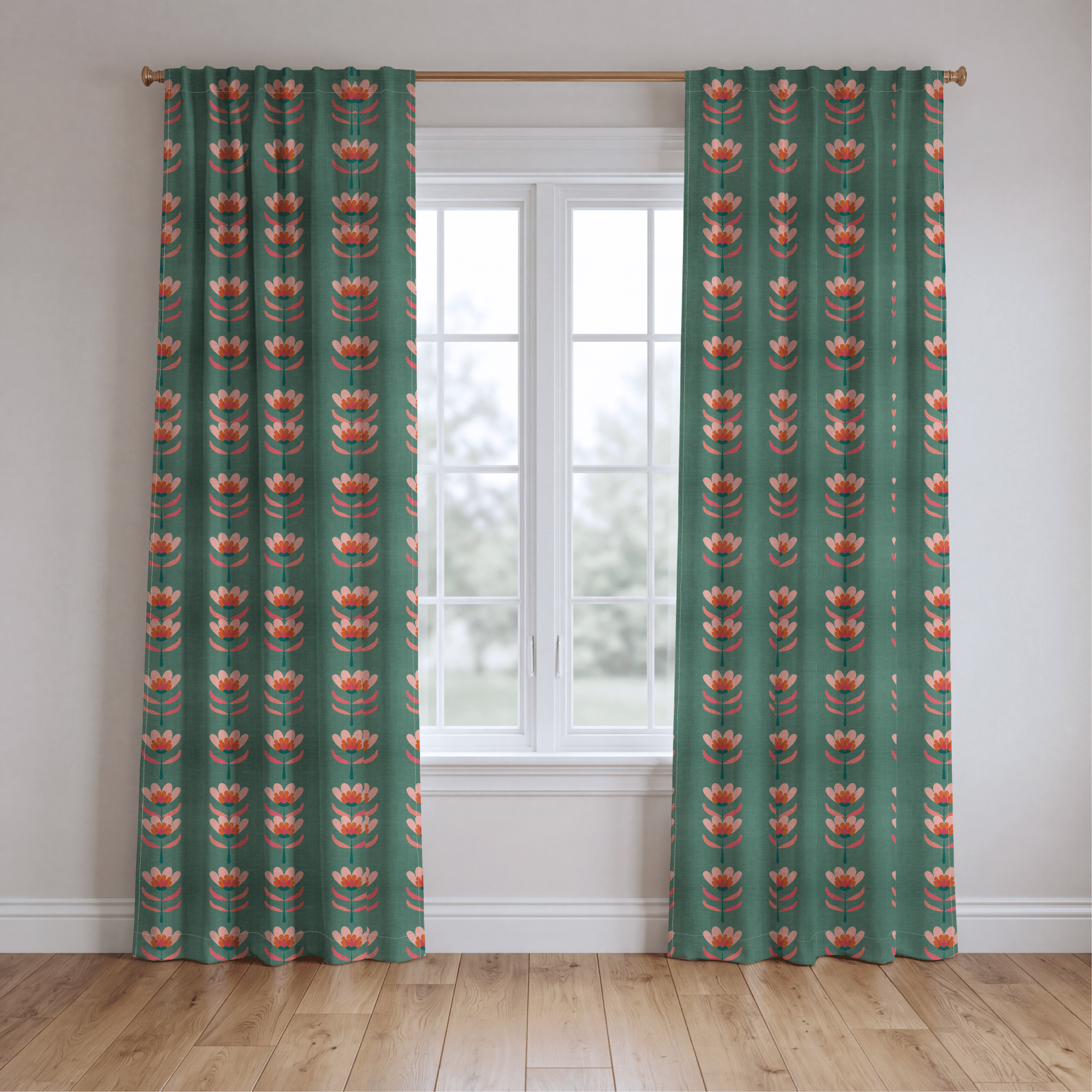 Flora Charm - Drapery - Benton Lane Home - Lemon Park