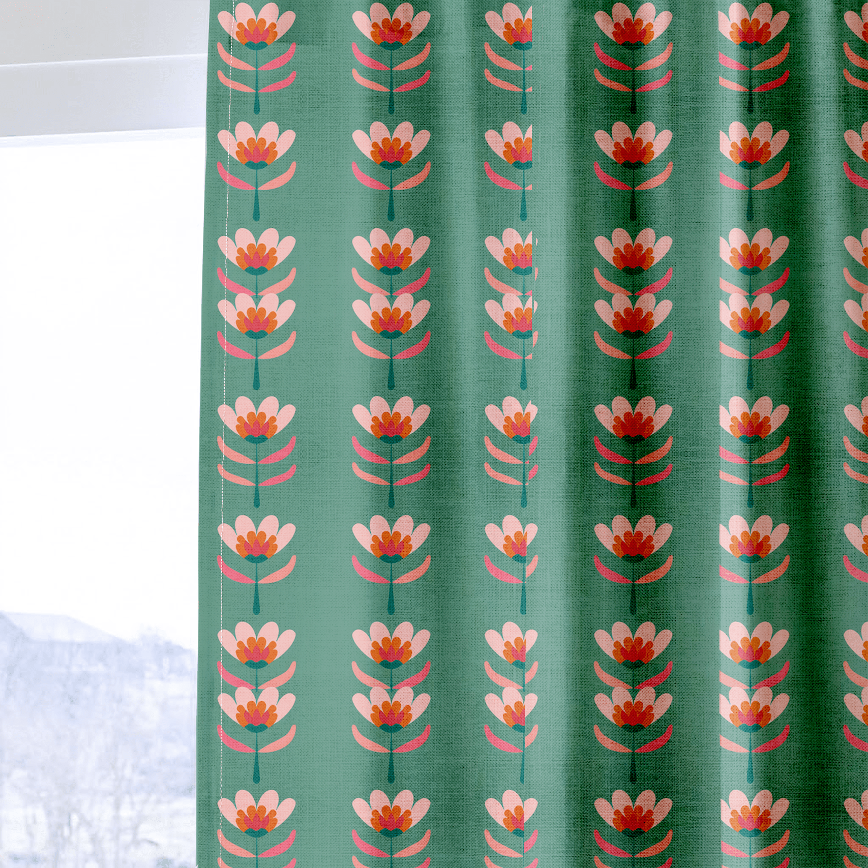Flora Charm - Drapery - Benton Lane Home - Lemon Park