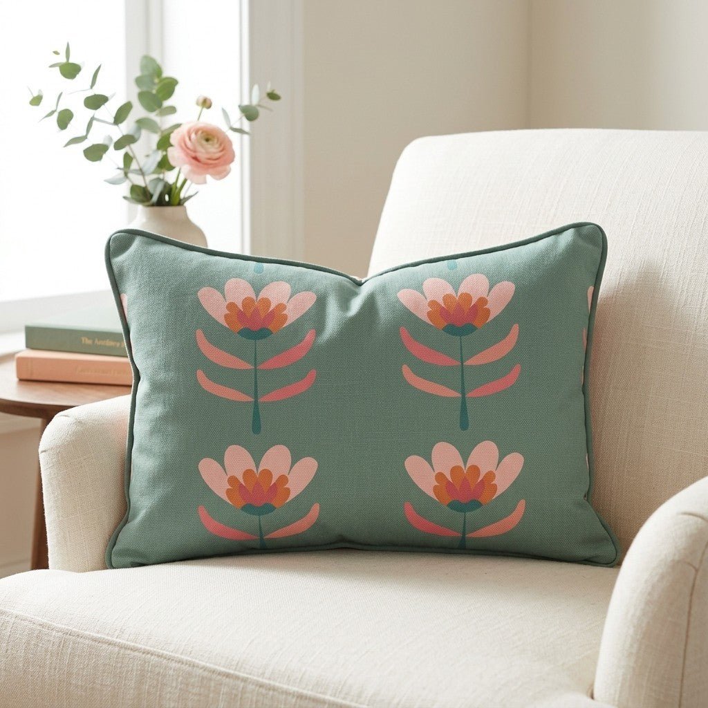 Flora Charm Throw Pillow - Benton Lane Home - Lemon Park