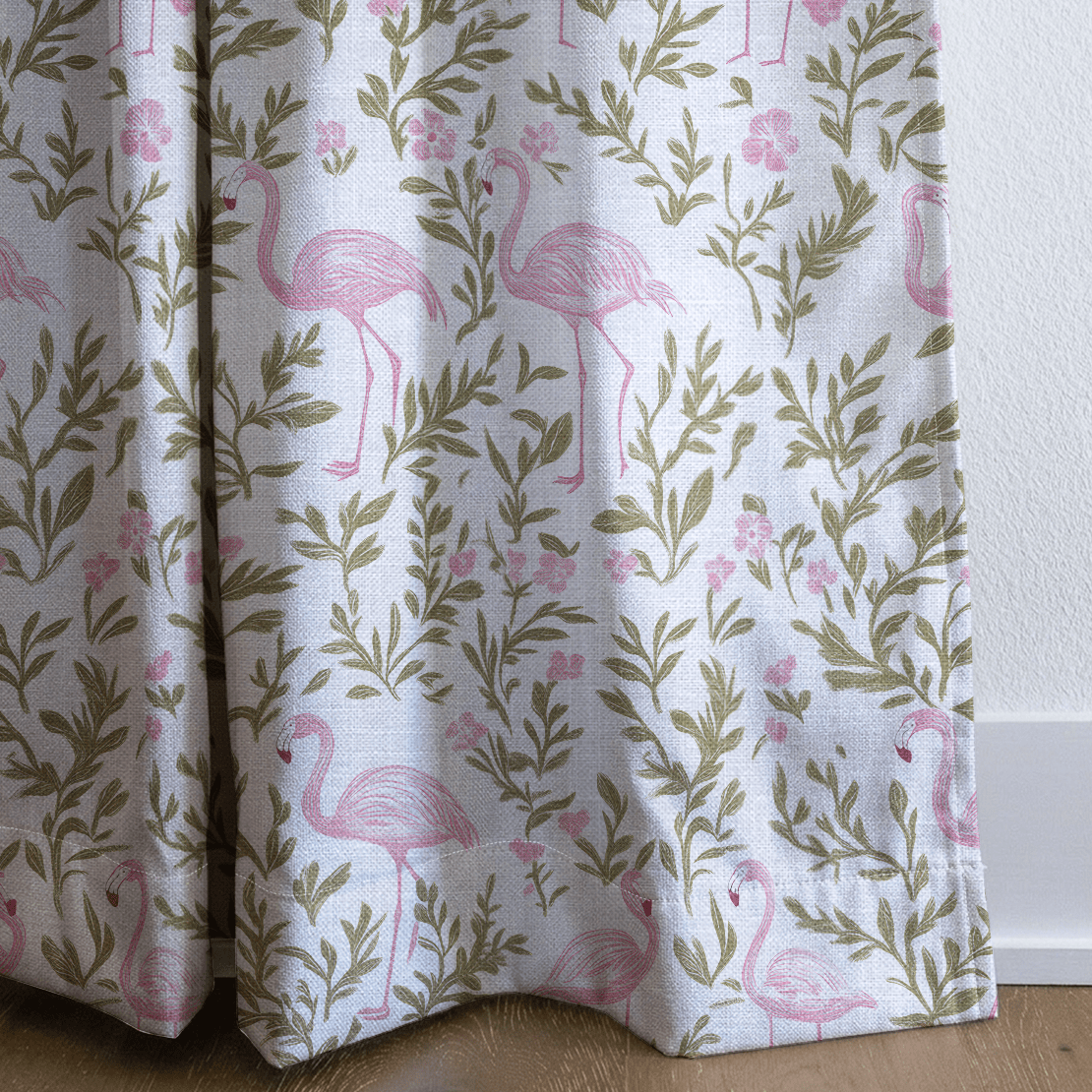 Flora Flamingo - Drapery - Benton Lane Home - Lemon Park