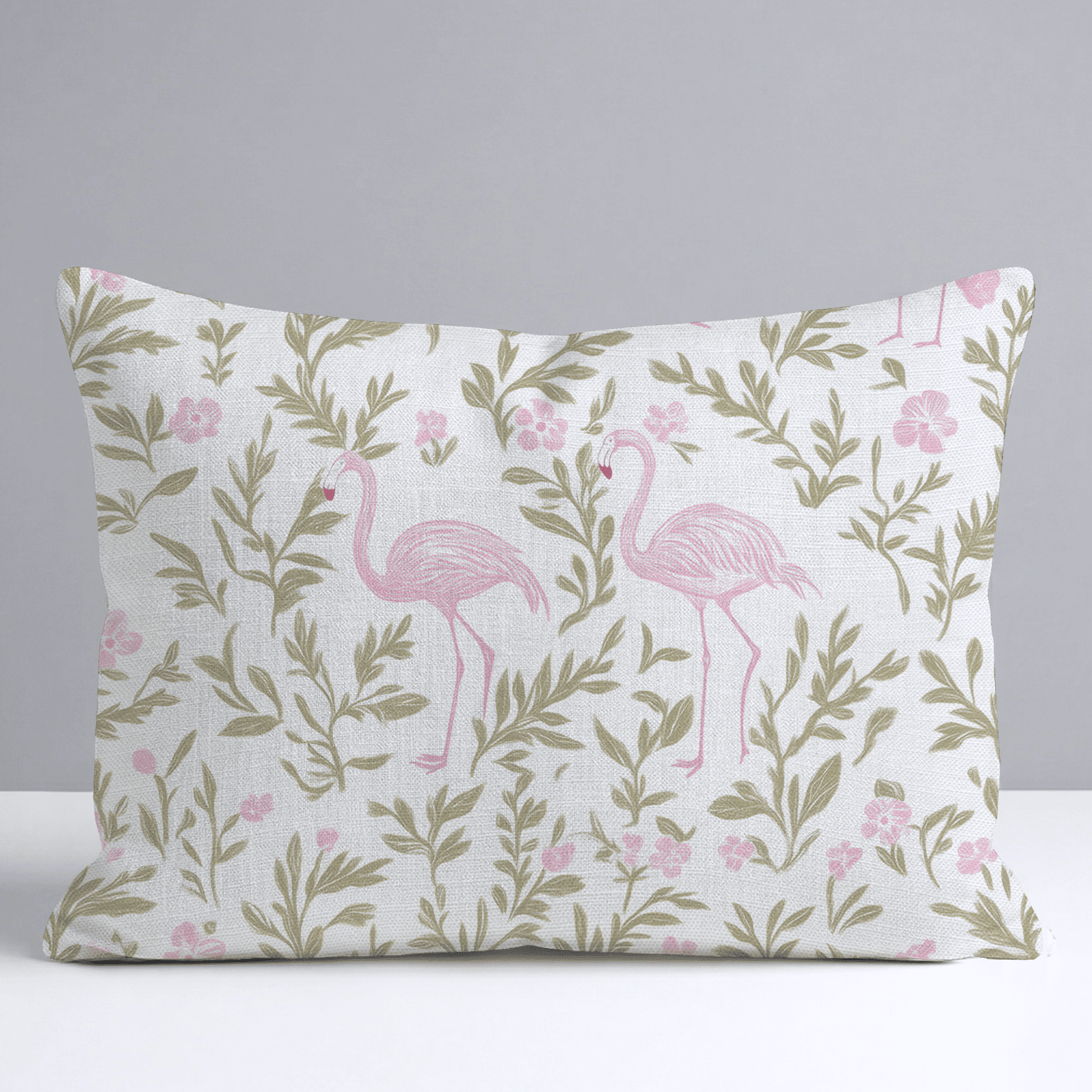 Flora Flamingo Throw Pillow - Benton Lane Home - Lemon Park