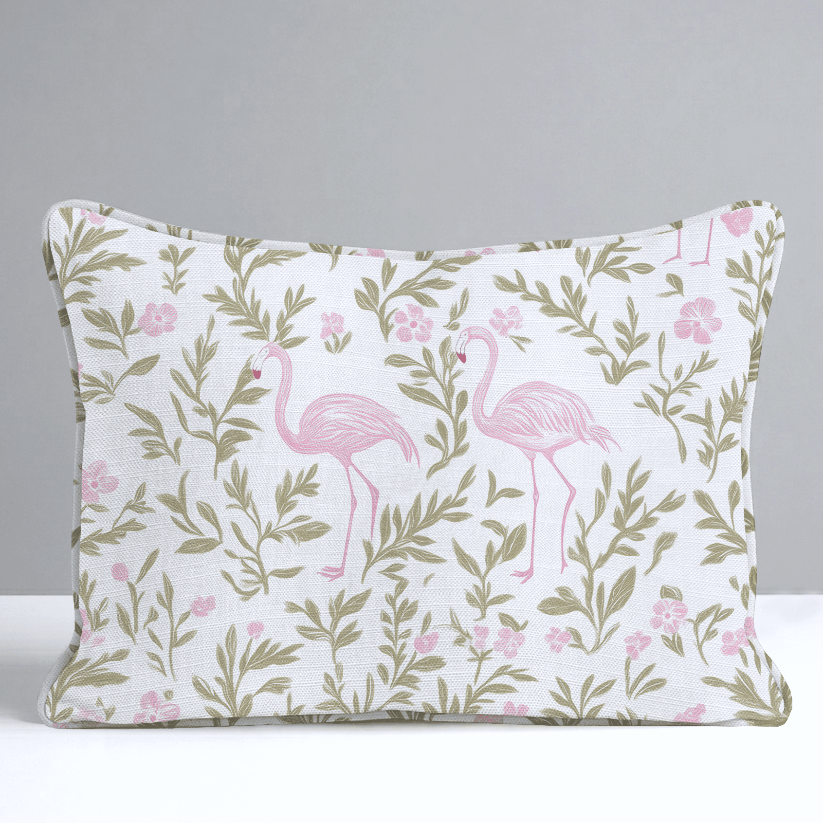 Flora Flamingo Throw Pillow - Benton Lane Home - Lemon Park