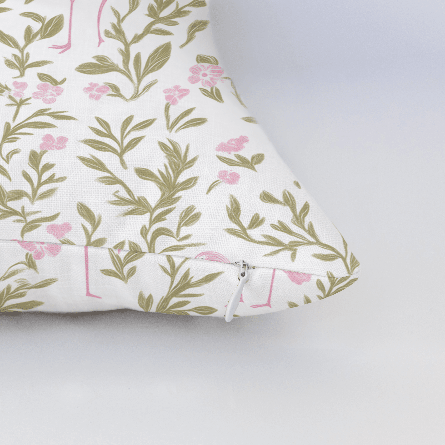 Flora Flamingo Throw Pillow - Benton Lane Home - Lemon Park