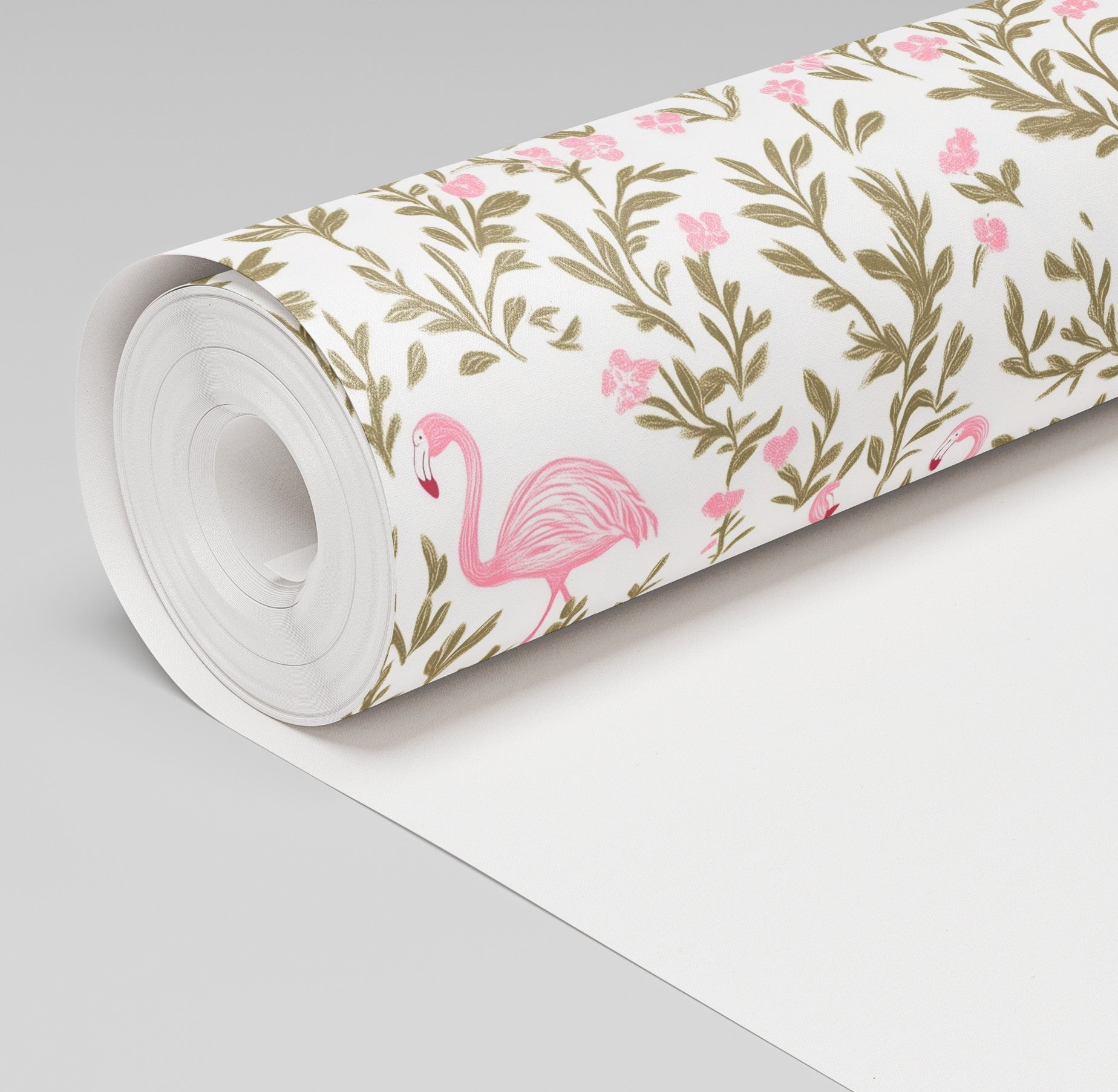 Flora Flamingo Wallpaper - Lemon Park