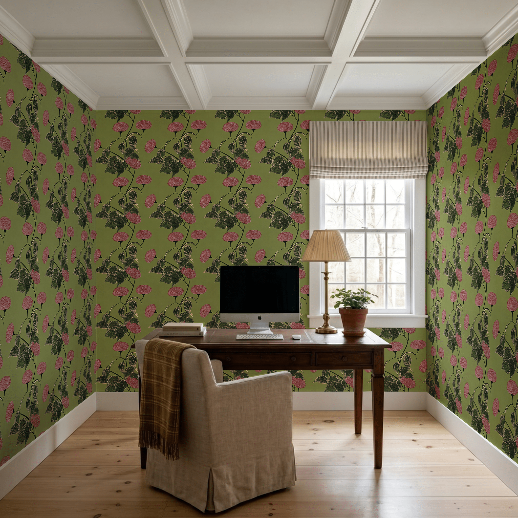 Flora Fresco Wallpaper - Painted Paper