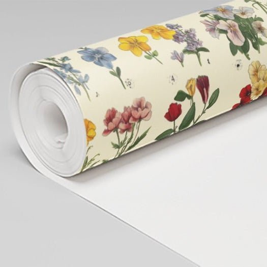 Flora Sketch Wallpaper - Benton Lane Home - Painted Paper