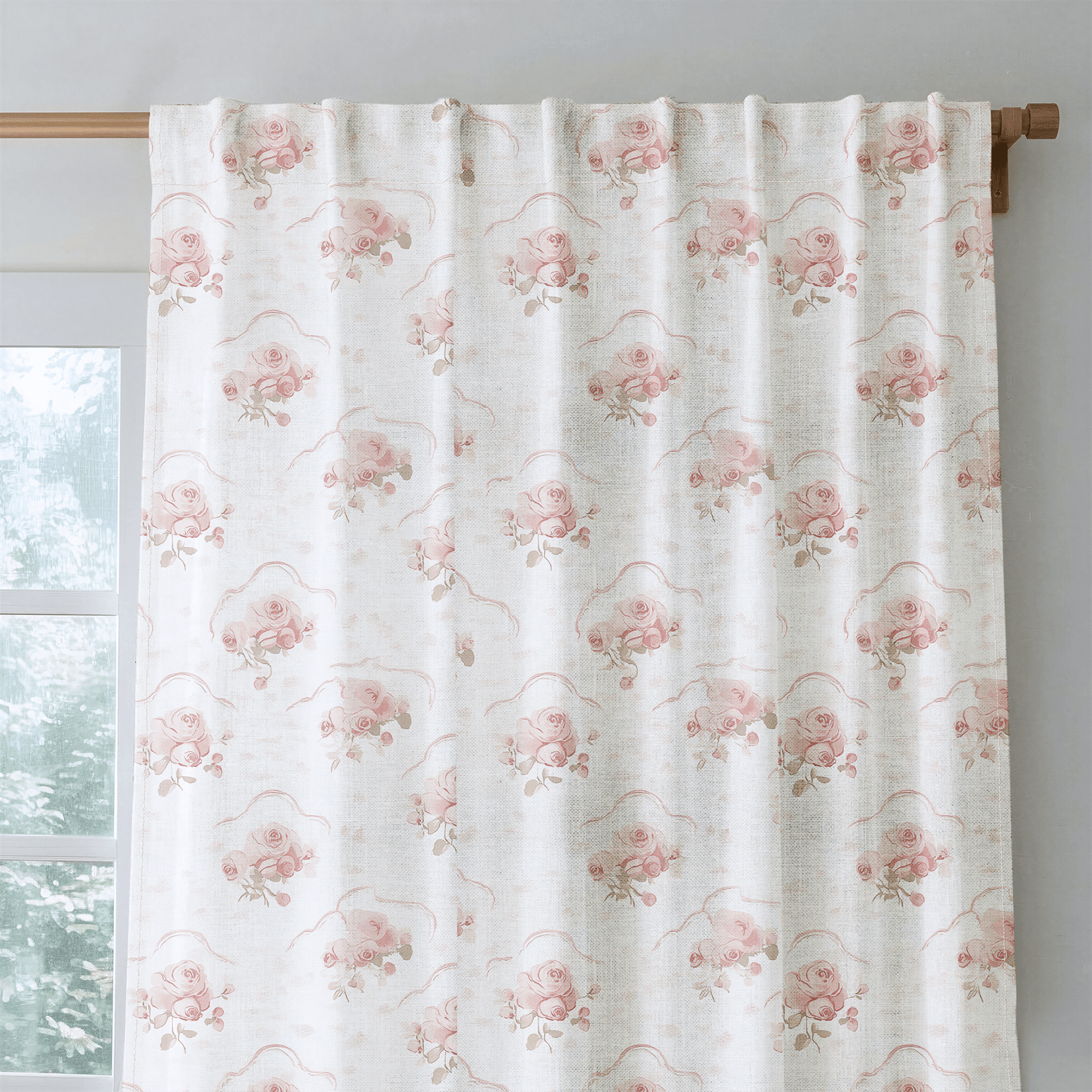 Floral Cameo - Drapery - Benton Lane Home - Lemon Park