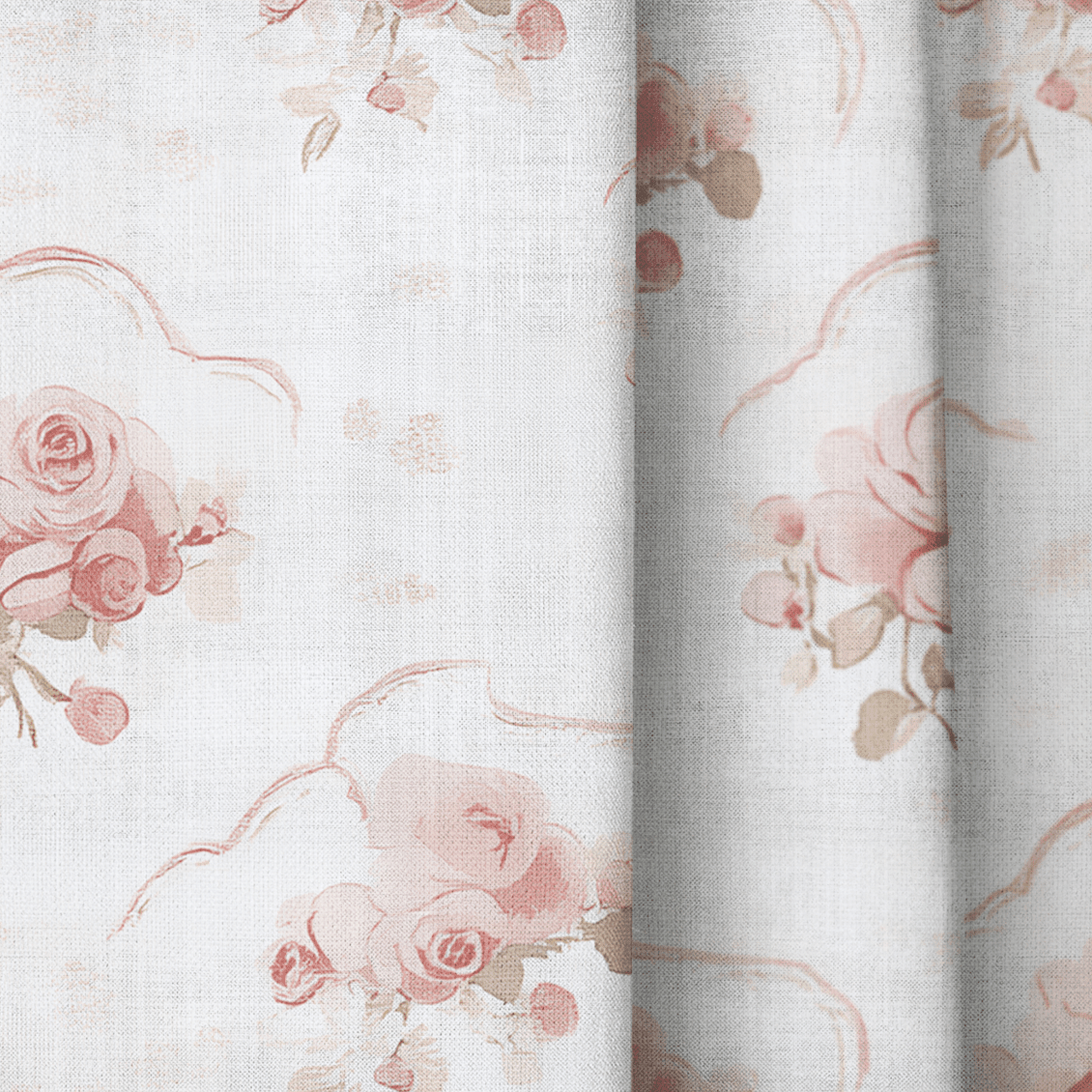 Floral Cameo - Drapery - Benton Lane Home - Lemon Park