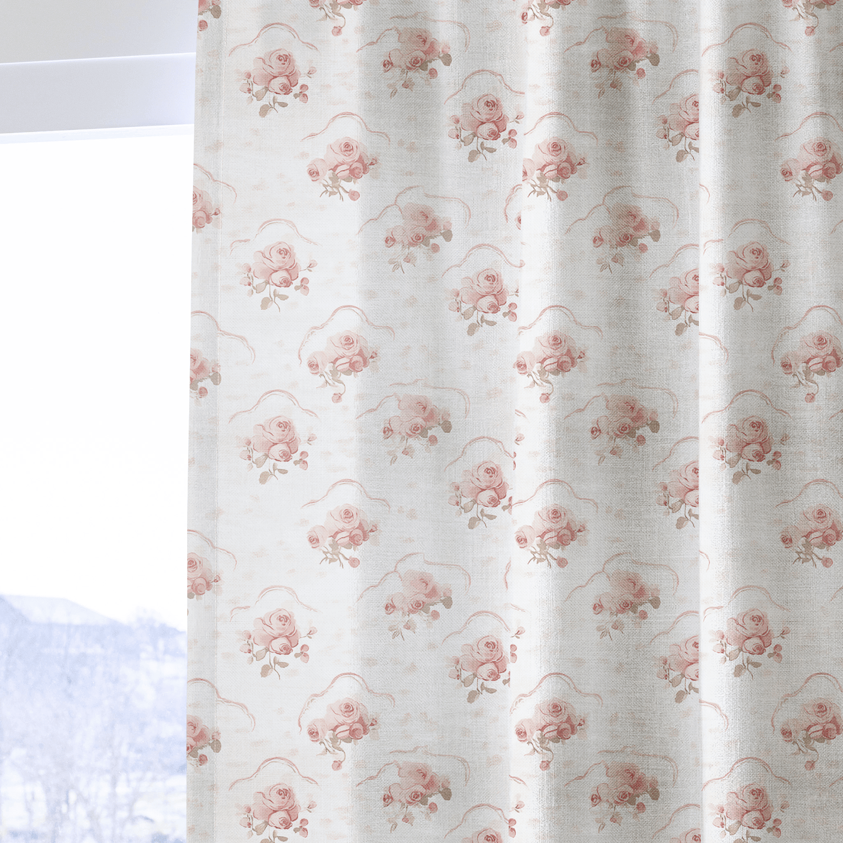 Floral Cameo - Drapery - Benton Lane Home - Lemon Park