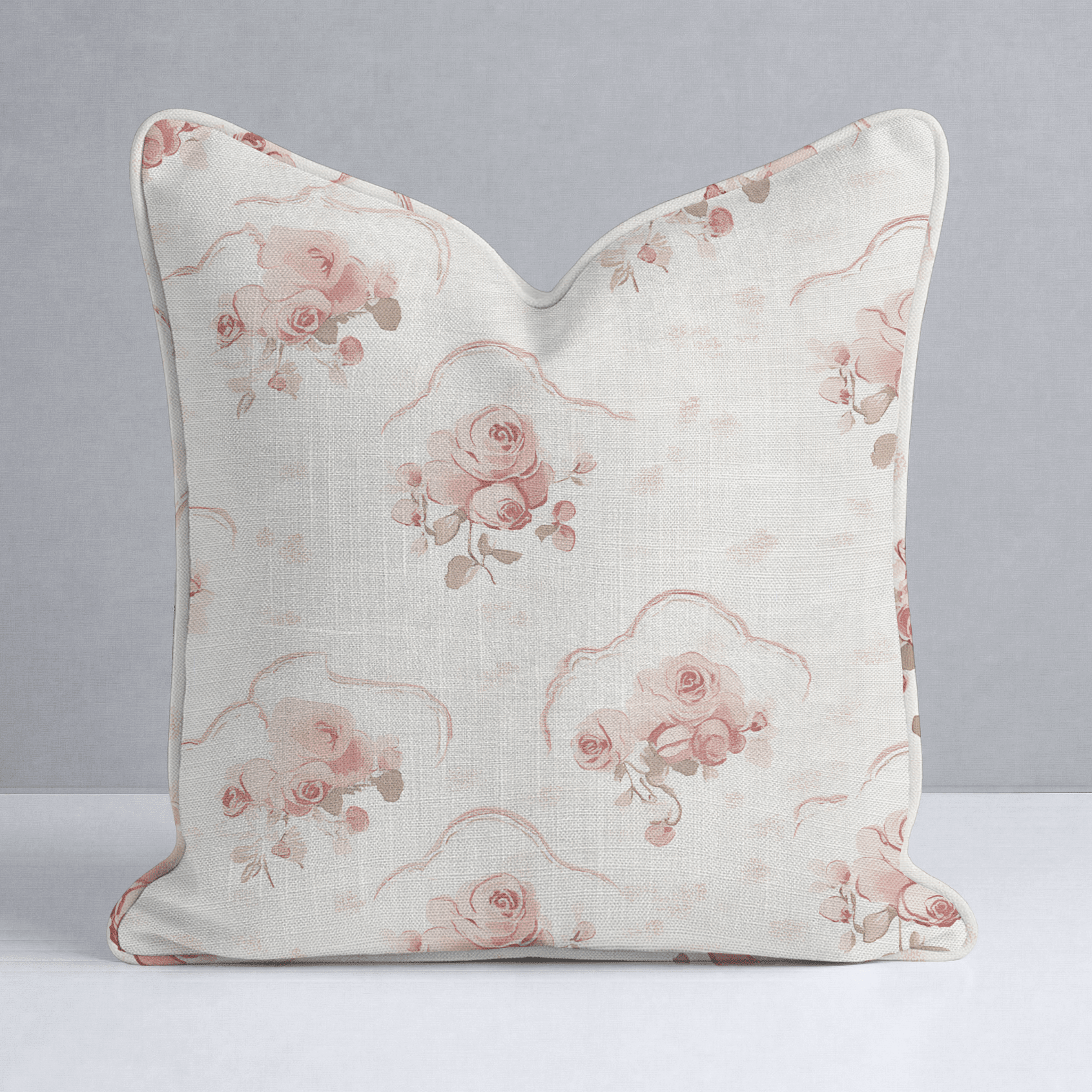 Floral Cameo Throw Pillow - Benton Lane Home - Lemon Park