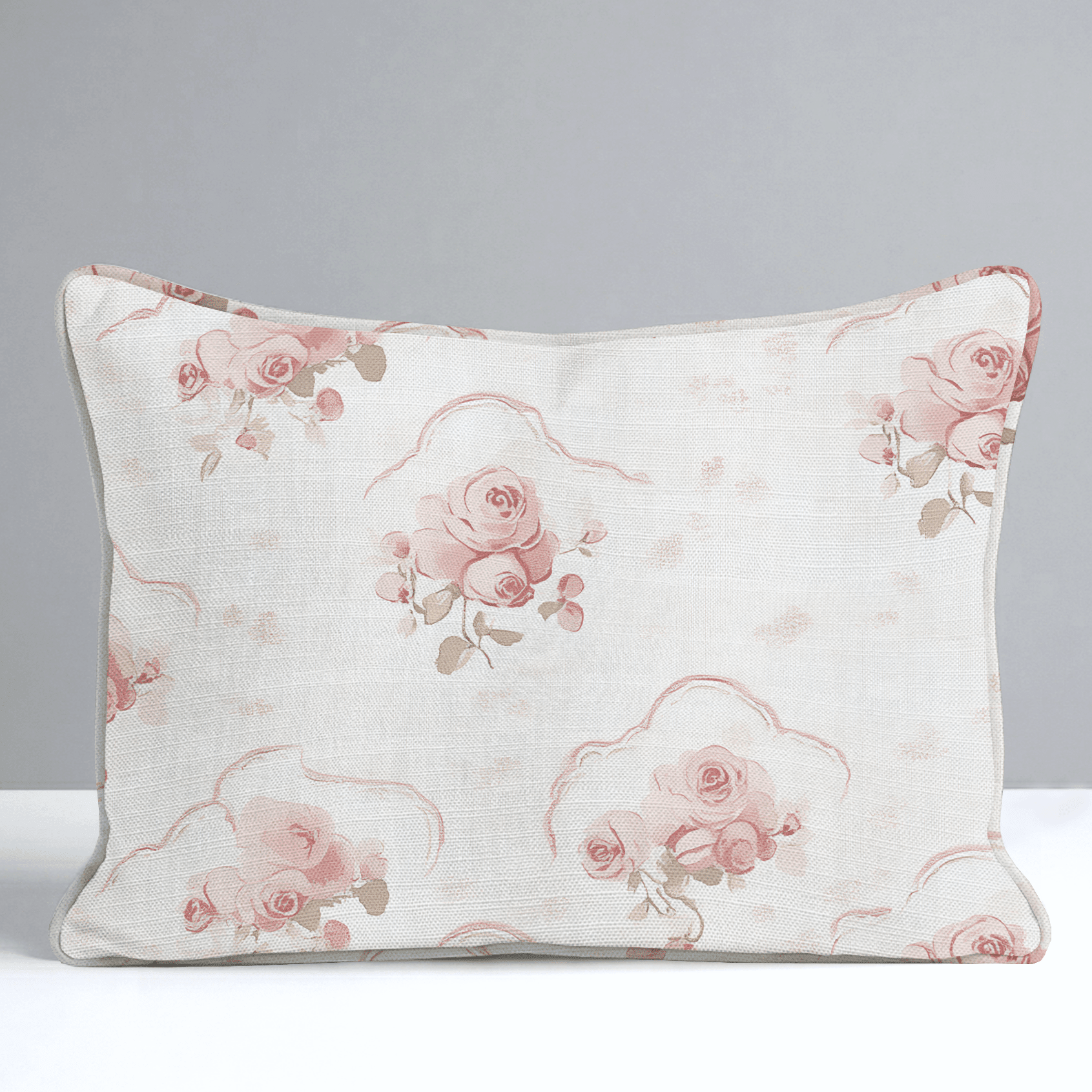Floral Cameo Throw Pillow - Benton Lane Home - Lemon Park