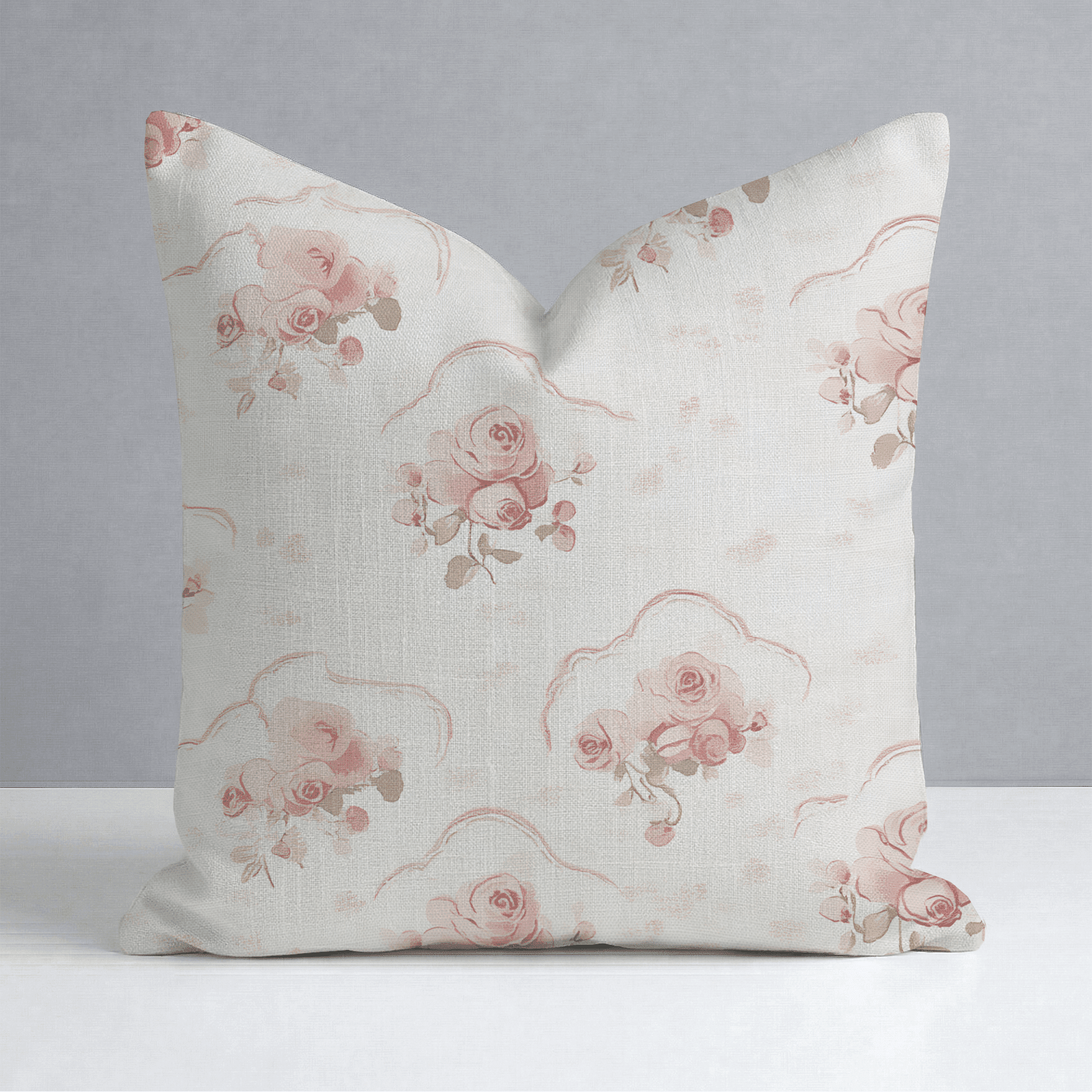 Floral Cameo Throw Pillow - Benton Lane Home - Lemon Park