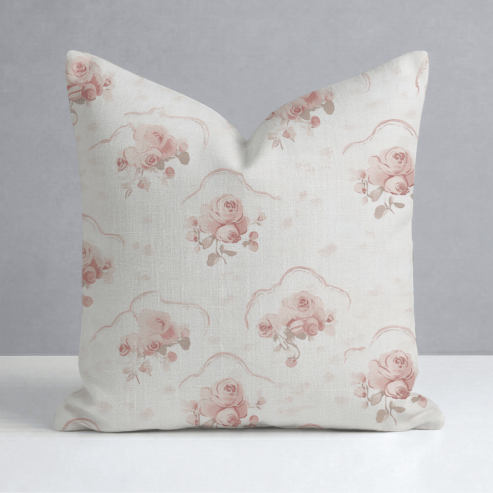 Floral Cameo Throw Pillow - Benton Lane Home - Lemon Park
