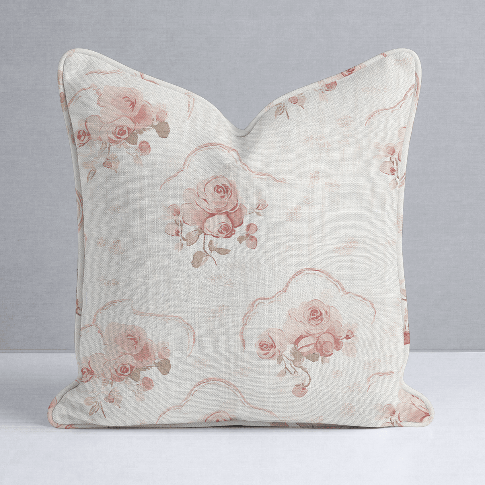 Floral Cameo Throw Pillow - Benton Lane Home - Lemon Park