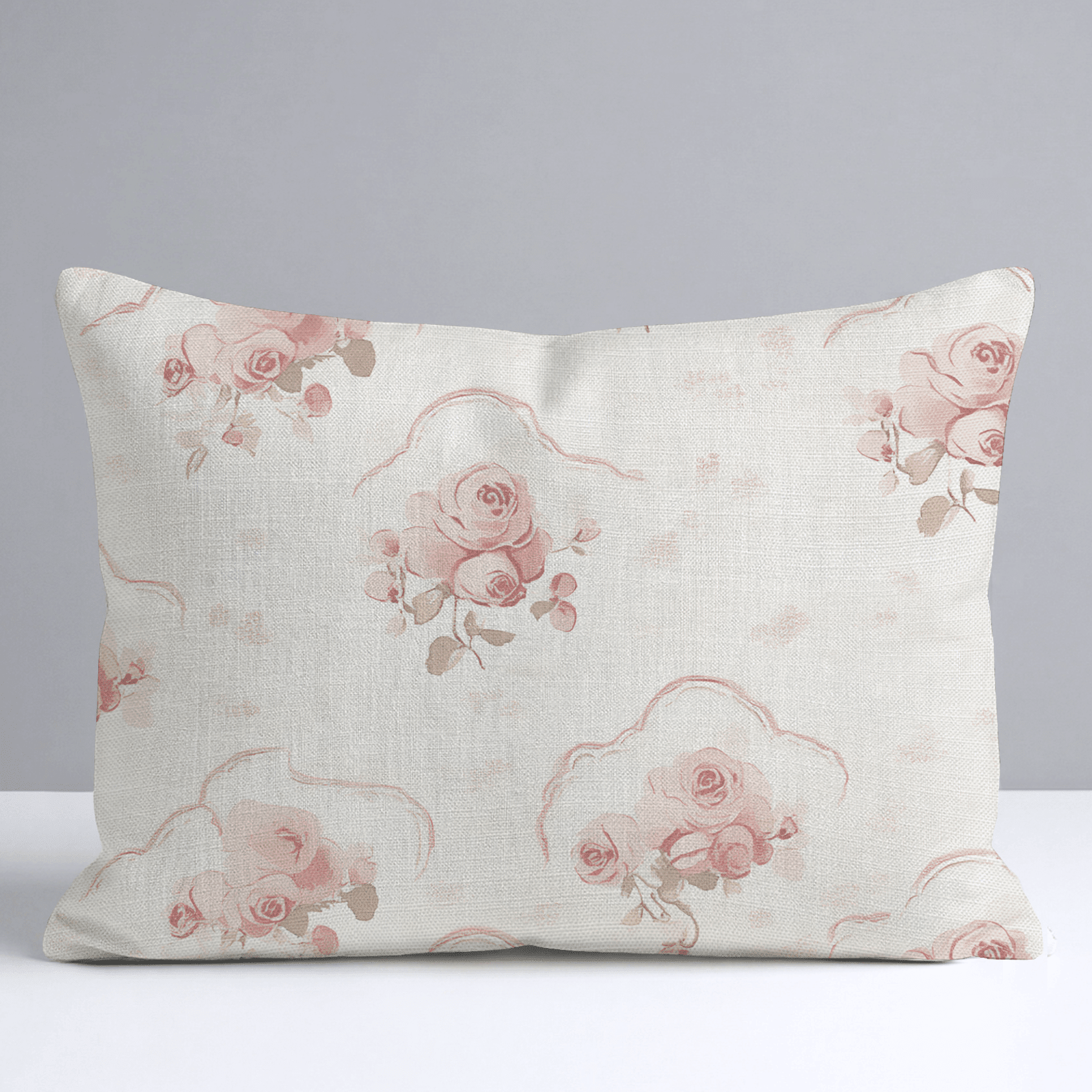 Floral Cameo Throw Pillow - Benton Lane Home - Lemon Park