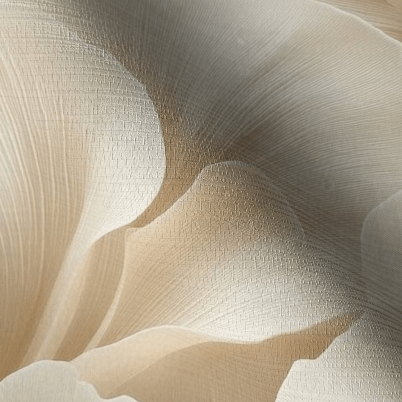 Floral Embrace Faux Grasscloth Wallpaper - Painted Paper