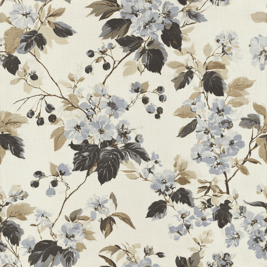 Florals & Vines Wallpaper - Painted Paper