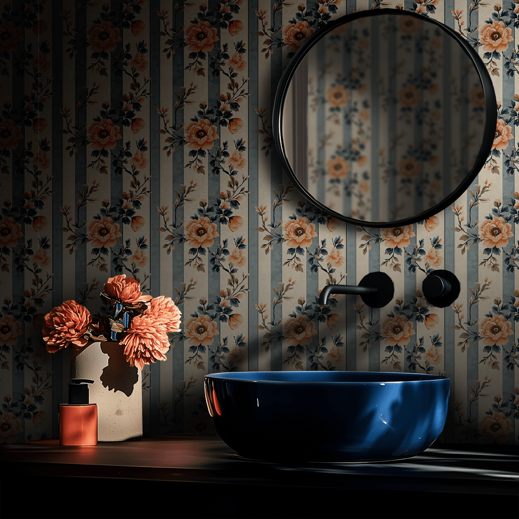 Florentine Stripes Wallpaper - Benton Lane Home - Painted Paper