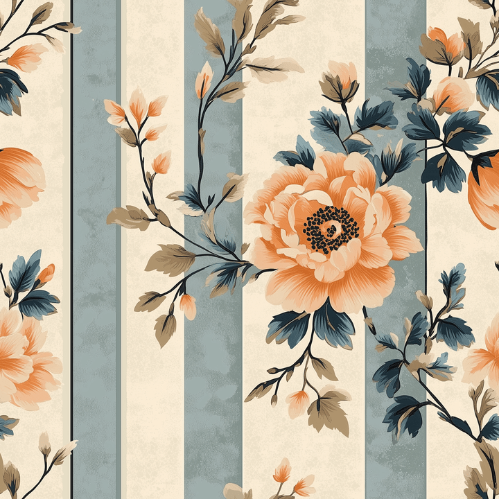 Florentine Stripes Wallpaper - Benton Lane Home - Painted Paper