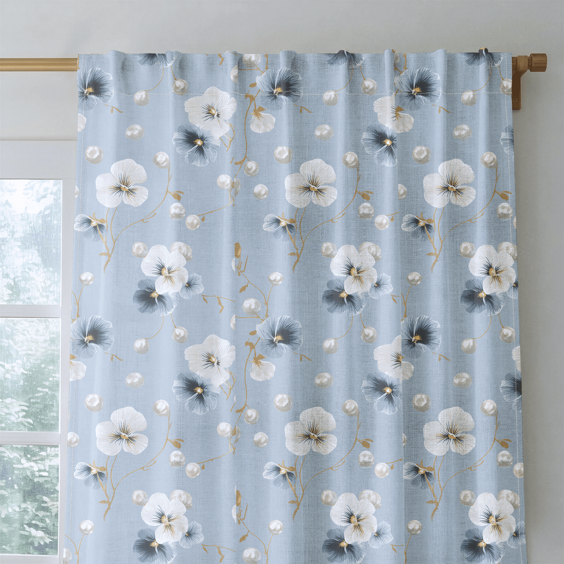 Flower Pearls - Drapery - Benton Lane Home - Lemon Park