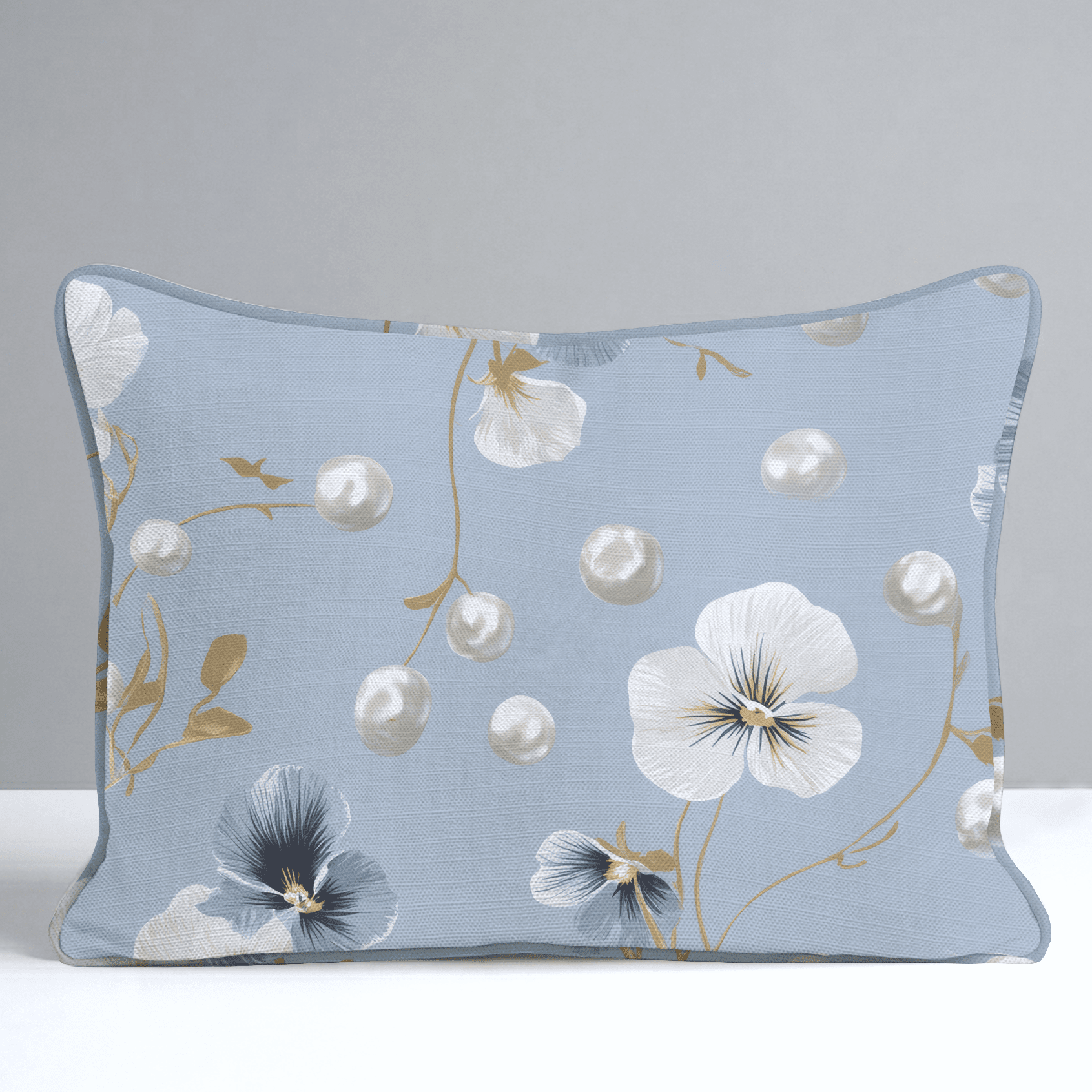 Flower Pearls Throw Pillow - Benton Lane Home - Lemon Park