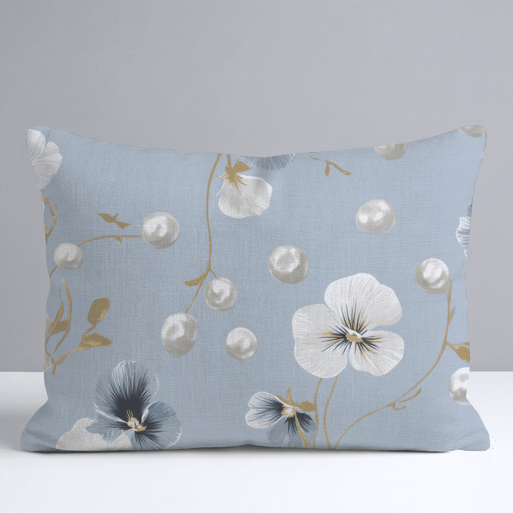Flower Pearls Throw Pillow - Benton Lane Home - Lemon Park