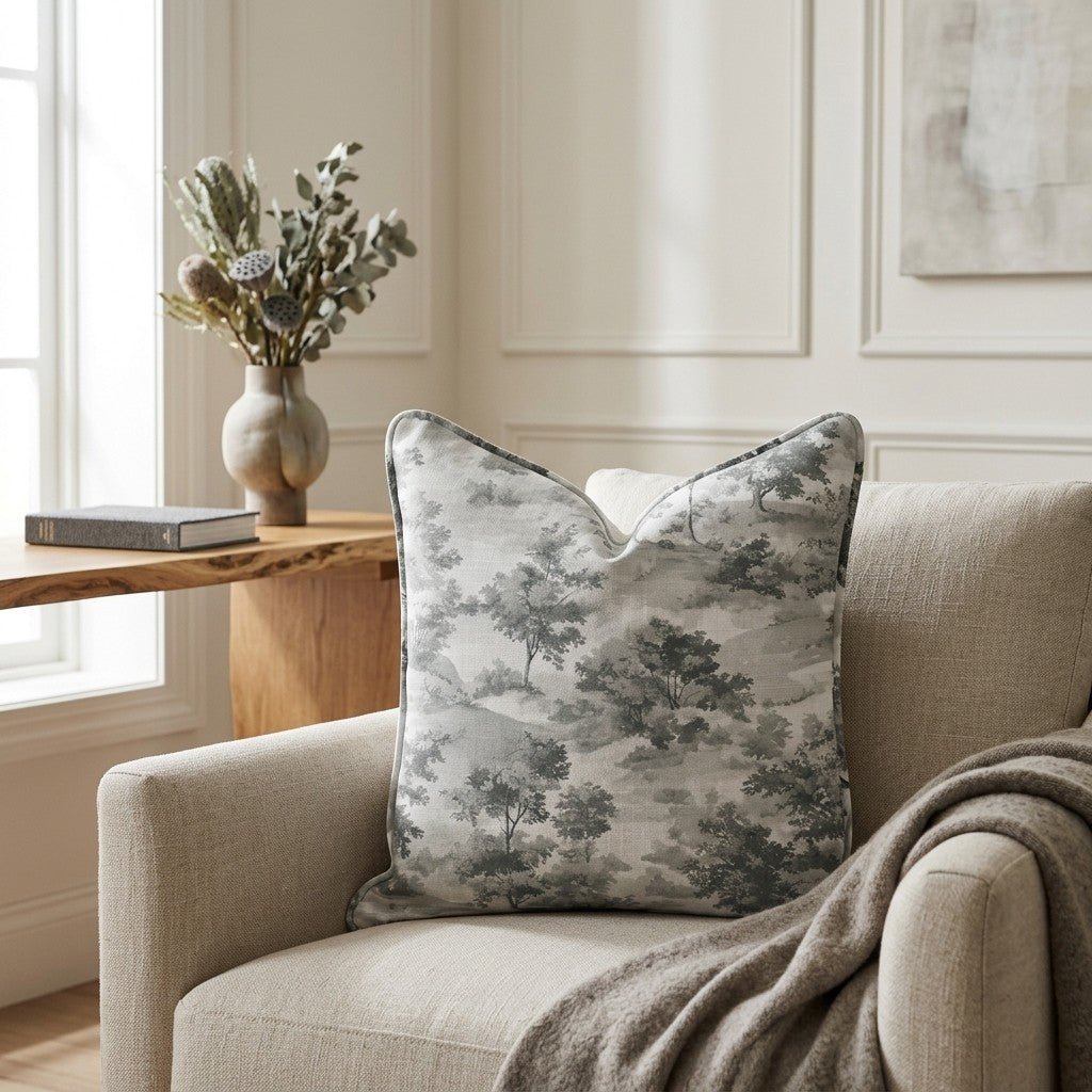 Fog & Found Throw Pillow - Benton Lane Home - Lemon Park