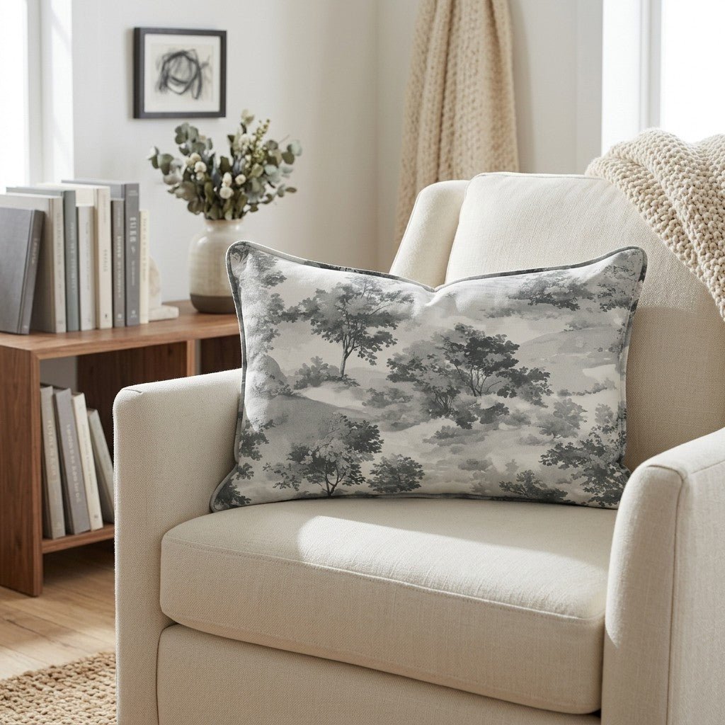 Fog & Found Throw Pillow - Benton Lane Home - Lemon Park