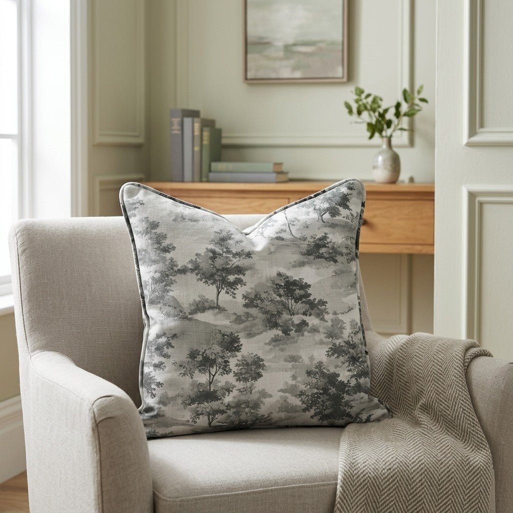 Fog & Found Throw Pillow - Benton Lane Home - Lemon Park