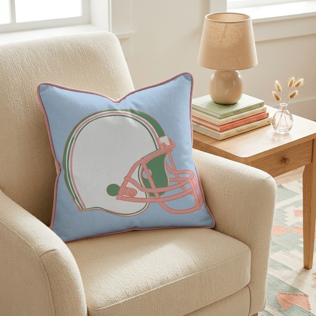 Football Helmet Throw Pillow - Benton Lane Home - Hillcroft Home