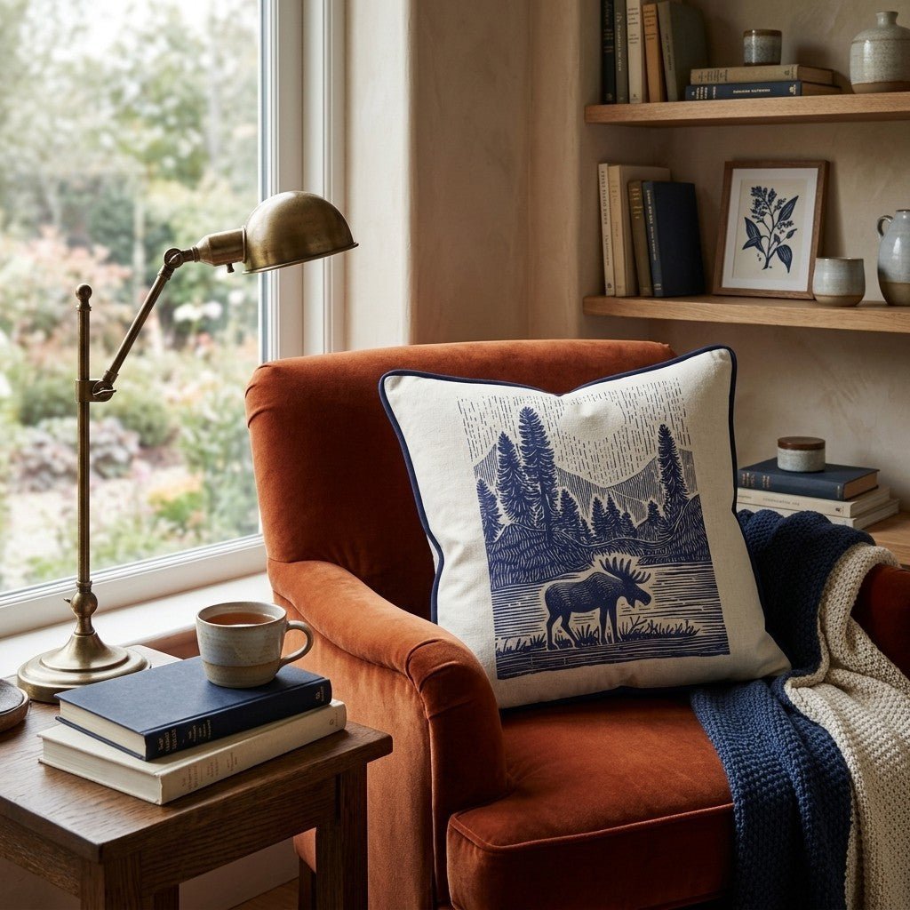 Forest Antler Throw Pillow - Benton Lane Home - Hillcroft Home