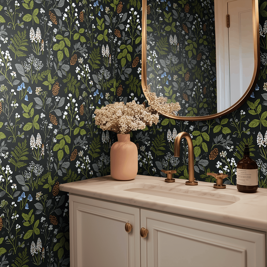 Forest Floor Wallpaper - Benton Lane Home - Painted Paper